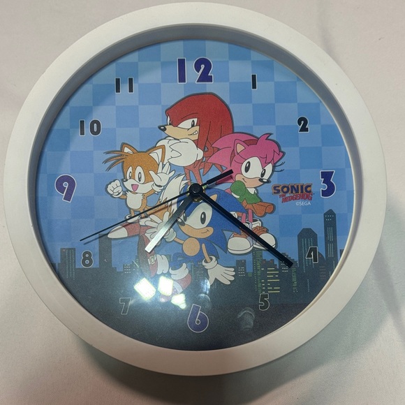 Sonic The Hedgehog Other - Sonic the Hedgehog White Wall Clock